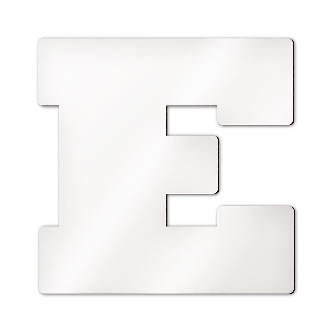 Personalisierter Buchstabe E mit eigenem Foto, Name und individuellem Wunschdesign