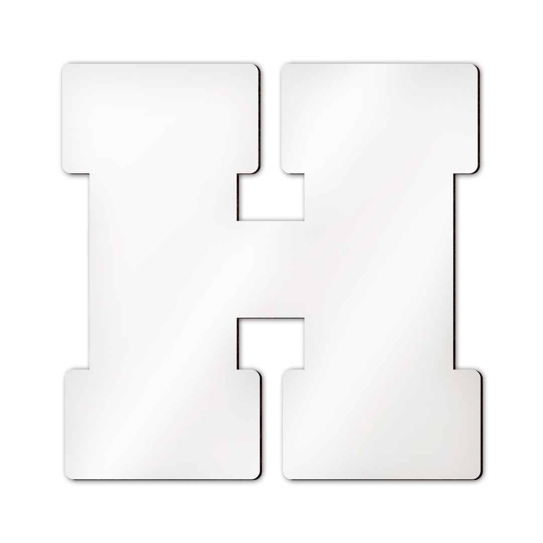 Personalisierter Buchstabe H mit eigenem Foto, Name und individuellem Wunschdesign