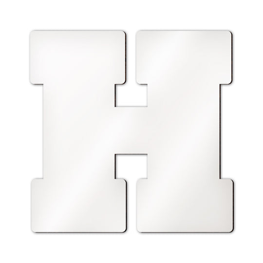 Personalisierter Buchstabe H mit eigenem Foto, Name und individuellem Wunschdesign