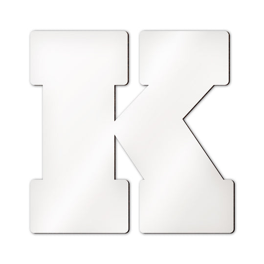 Personalisierter Buchstabe K mit eigenem Foto, Name und individuellem Wunschdesign