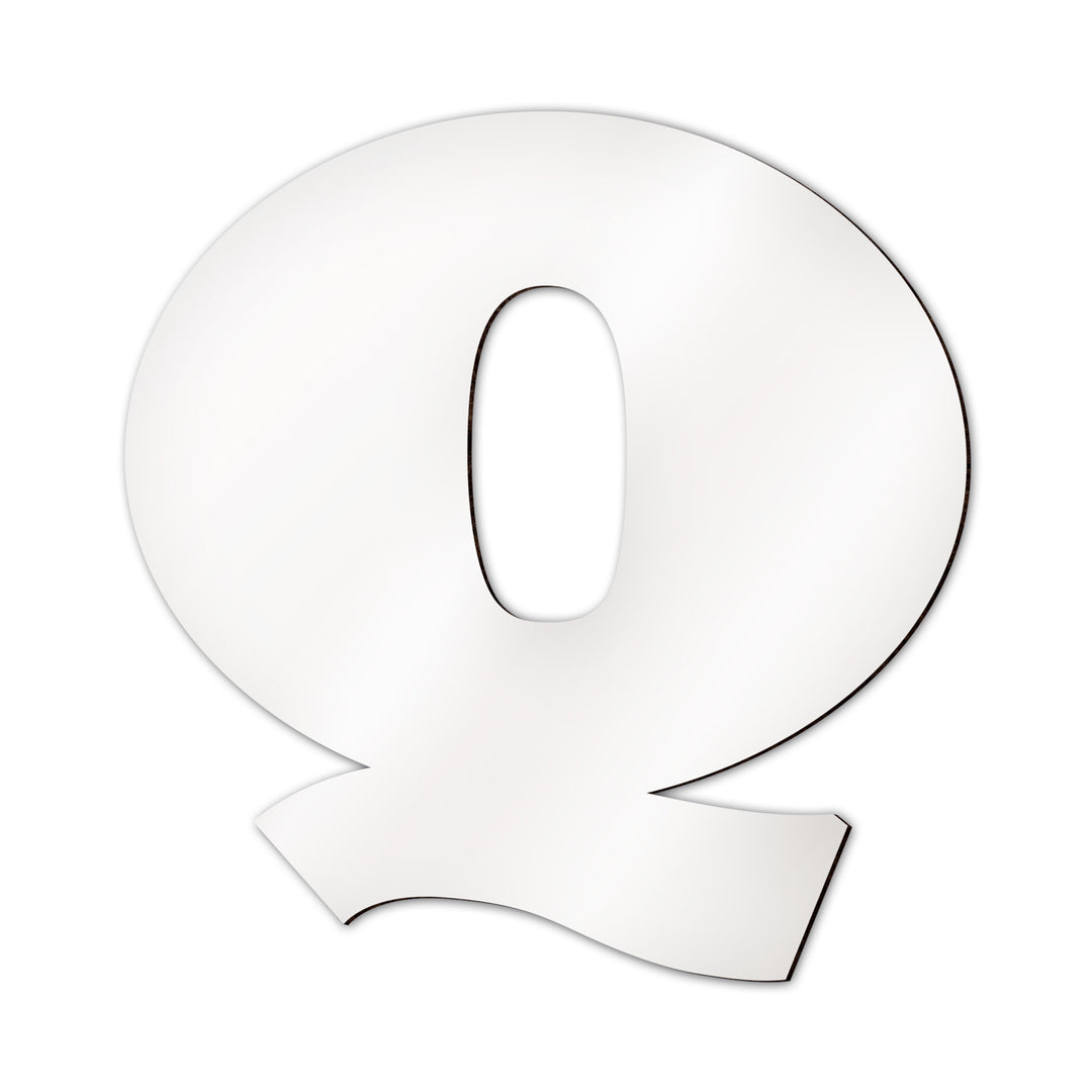 Personalisierter Buchstabe Q mit eigenem Foto, Name und individuellem Wunschdesign