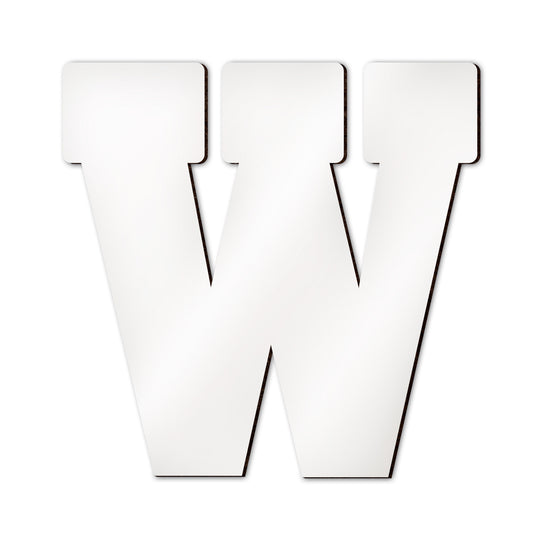 Personalisierter Buchstabe W mit eigenem Foto, Name und individuellem Wunschdesign