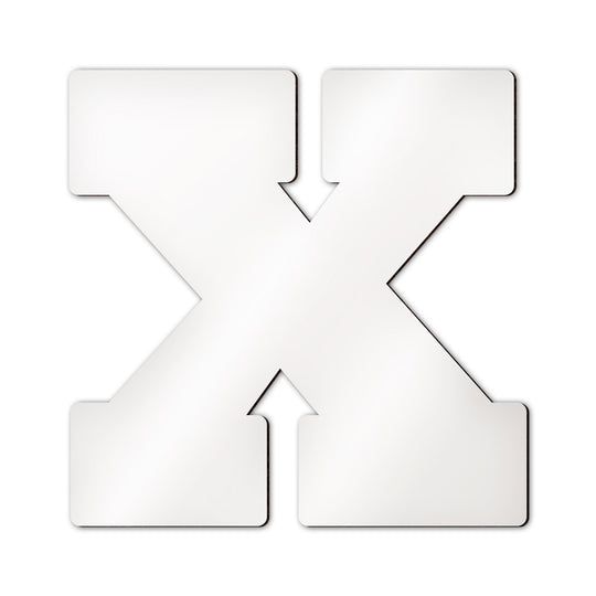 Personalisierter Buchstabe X mit eigenem Foto, Name und individuellem Wunschdesign