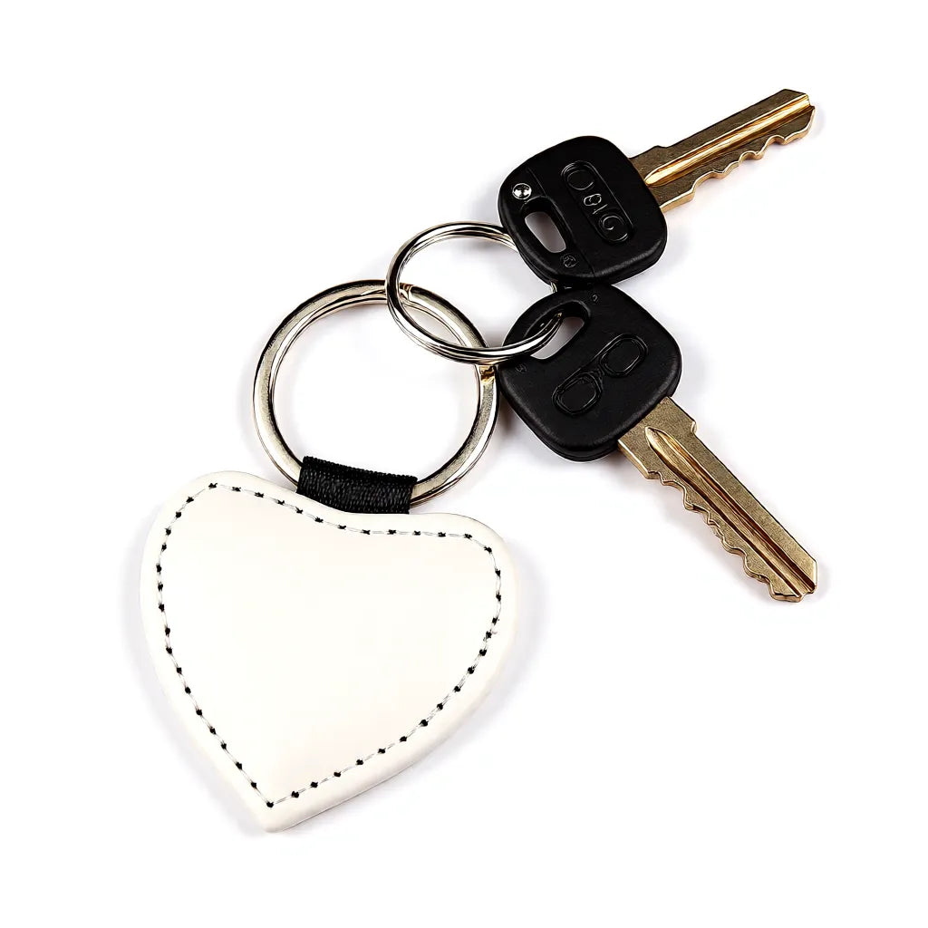 Herz Schlüsselanhänger personalisiert am Schlüsselbund