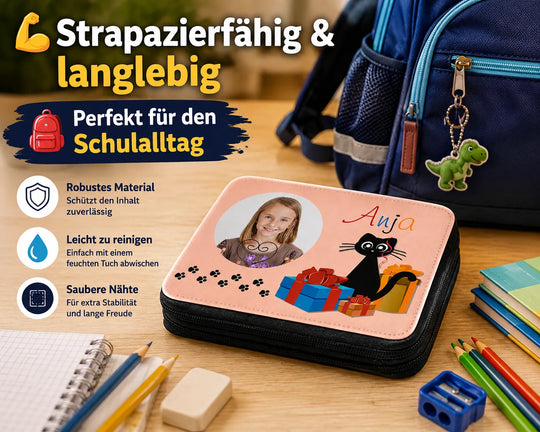 Robustes und langlebiges personalisiertes Federmäppchen für die Schule