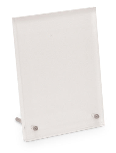 Acrylglas-Fotoaufsteller ohne Druck mit Standfuß zur Personalisierung mit eigenen Motiven