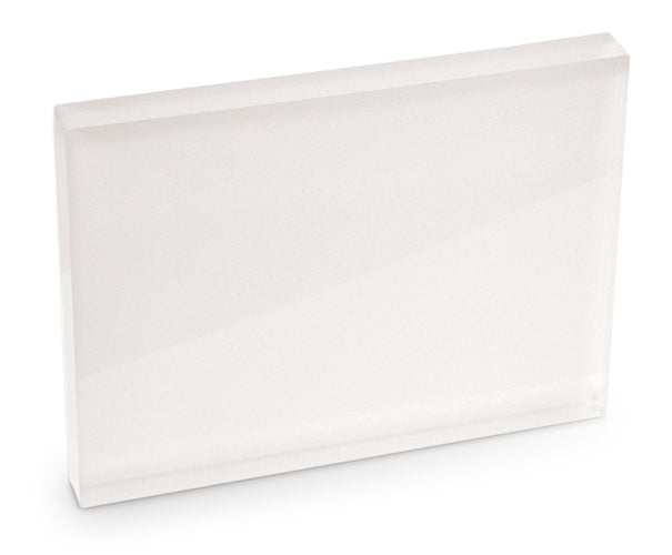 Blanko Fotoaufsteller aus Acrylglas in rechteckiger Form zur individuellen Gestaltung