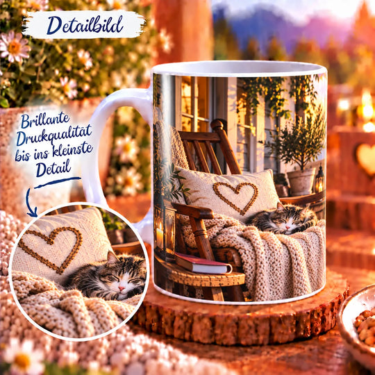 Detail des Oma-Motivs mit der Botschaft „Liebe, die bleibt.“ und herzlicher Danksagung