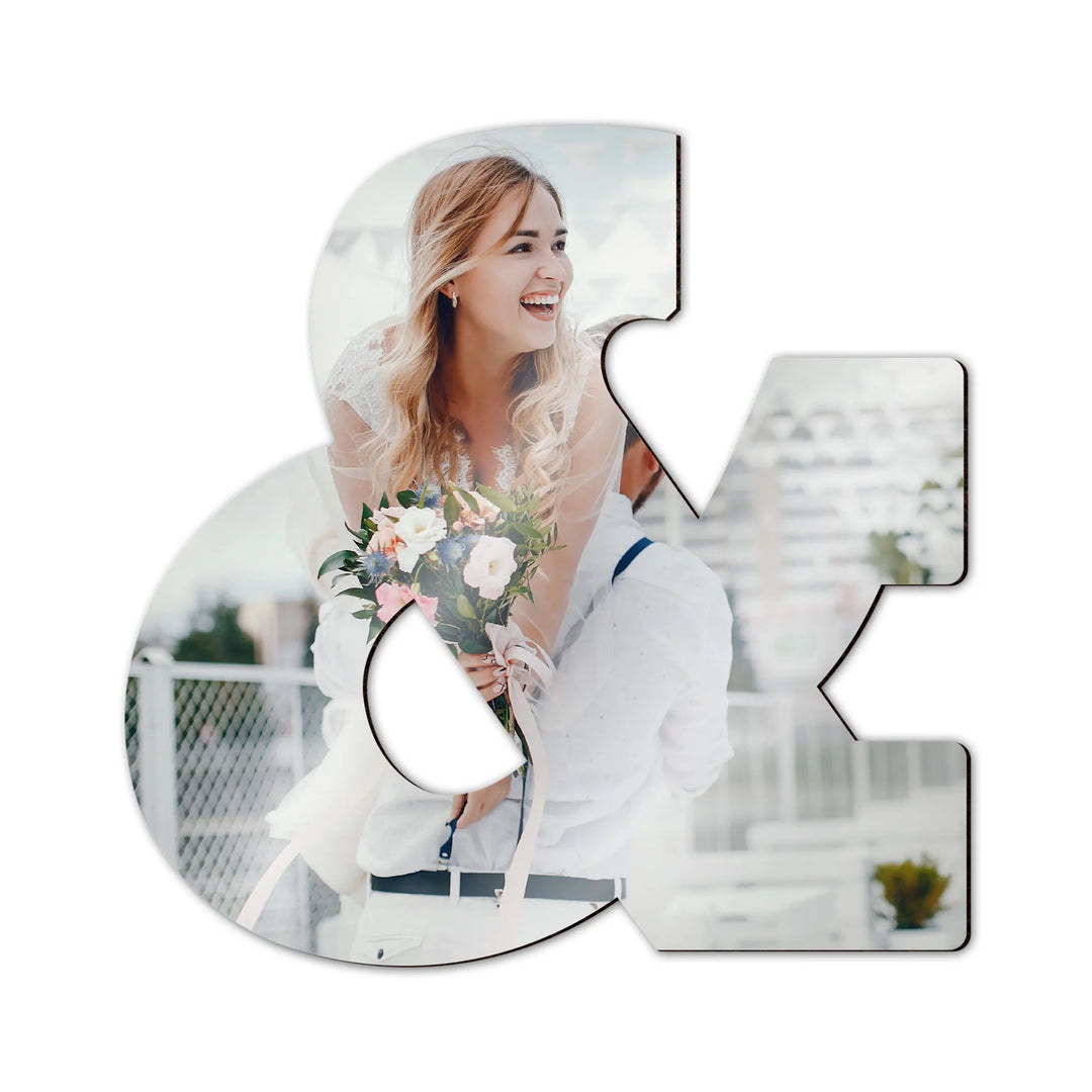 Individuell gestaltbares MDF-Sonderzeichen mit Fotodruck und dekorativem Motiv