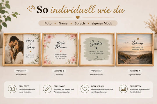Individuelles Serviertablett mit Foto, Name, Spruch oder eigenem Motiv