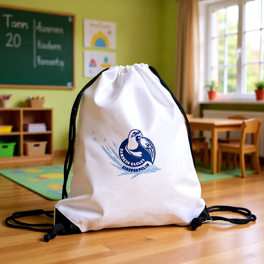 Personalisierbarer Turnbeutel mit Logo – ideal als Sportbeutel für Verein, Schule oder Events